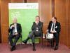 Diskussion zu „Herausforderungen der Gemeinsamen Marktorganisation Obst und Gemuese 2014“ v.l.n.r. Dr. Hermanus Versteijlen, Dr. Hans van Es, Dr. Markus Nöthen