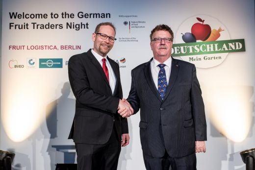 (v.l.) Dr. Christian Weseloh, BVEO-Geschäftsführer und Hans-Joachim Fuchtel, Parlamentarischer Staatssekretär im BMEL